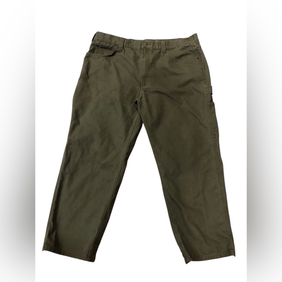 Amazon Essentials Men's Carpenter Cargo Pants in Olive Green 40x29 High Rise - Picture 1 of 4